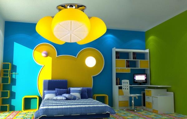 Παιδικό δωμάτιο οροφής φωτιστικό οροφής σχεδιαστής κίτρινα χρώματα