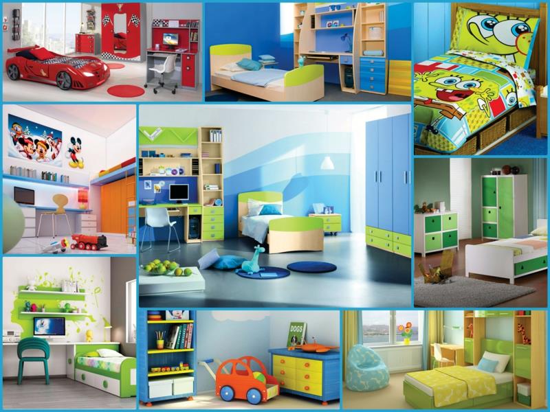 Παιδικό δωμάτιο αγόρι παιδικό έπιπλο τοίχου χρώμα μπλε