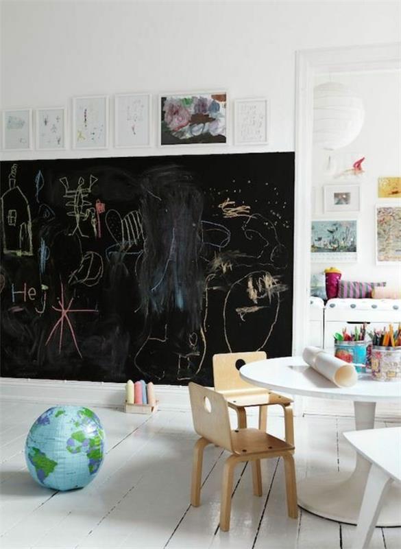 Παιδικό δωμάτιο εκμάθησης μαυροπίνακας έγχρωμος πίνακας κιμωλίας