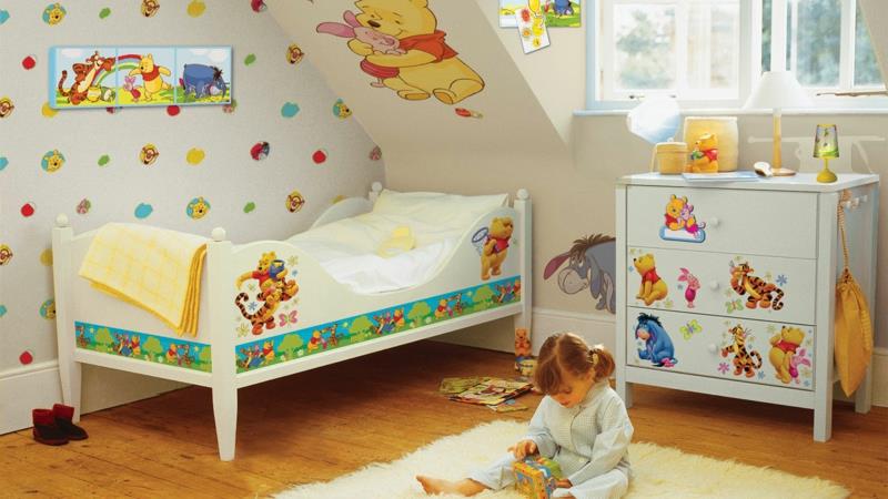 Παιδικό δωμάτιο σχεδιασμός παιδικό δωμάτιο κοριτσίστικο δωμάτιο Pooh Bear