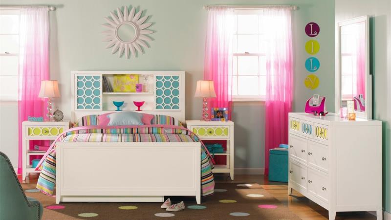 Σχεδιάστε παιδικά δωμάτια κορίτσια κορίτσια ιδέες κουρτίνας δωματίου κλίση ροζ ροζ