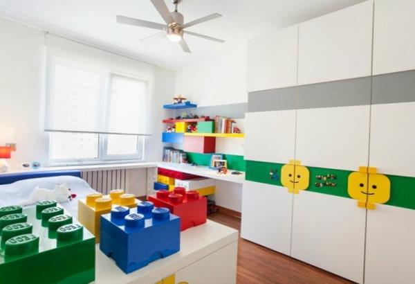 Δημιουργήστε παιδικό δωμάτιο σε ντουλάπες LEGO