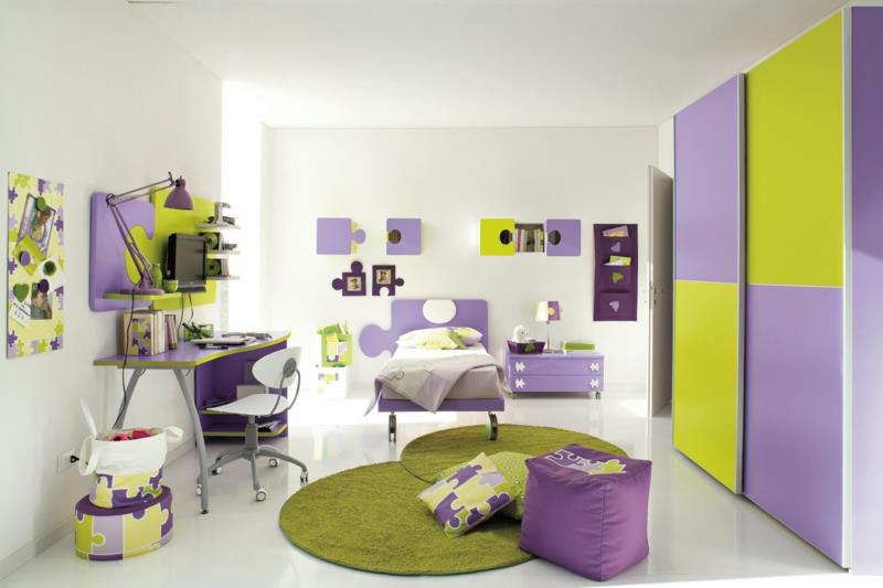 Παιδικό δωμάτιο πλήρες σετ ουδέτερου σχεδίου χρώματος