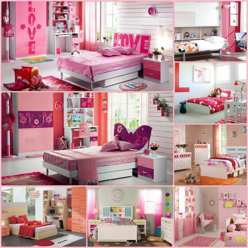 Σχέδιο παιδικού δωματίου σε ροζ ιδέες επίπλωσης δωματίου κοριτσιών