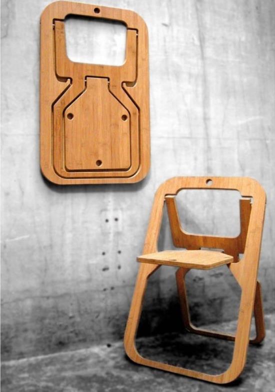 Πτυσσόμενο τραπέζι έξυπνες ιδέες για πτυσσόμενα έπιπλα δύο πτυσσόμενες ξύλινες καρέκλες