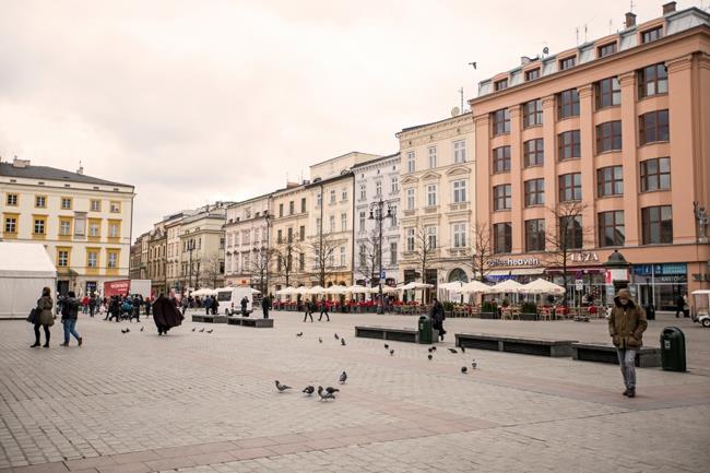 Κρακοβία Πολωνία πρωτεύουσα πρωτεύουσα κτήρια κεντρική πλατεία