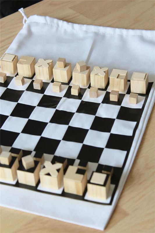 Δημιουργικές και διαδραστικές ιδέες χειροτεχνίας ενάντια στην πλήξη για μικρούς και μεγάλους σκάκι diy επιτραπέζιο παιχνίδι