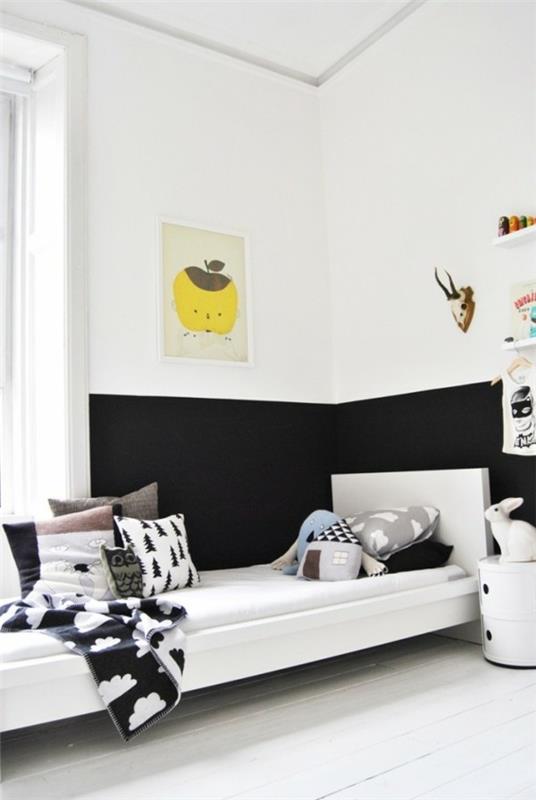 Παιδικό δωμάτιο μαυροπίνακα πίνακας βαφής απλό σχέδιο τοίχου