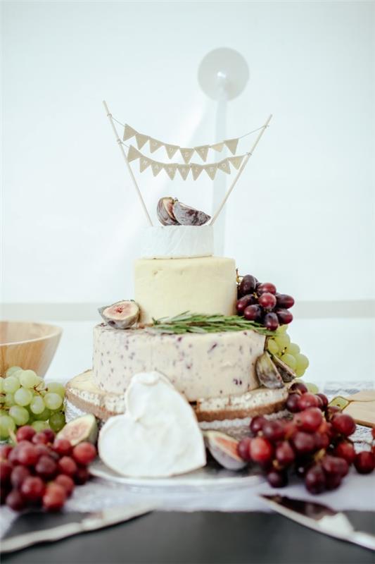 Διακόσμηση πιατέλας τυριού - συμβουλές για τέλειες γαμήλιες γιορτές με κέικ τυρί
