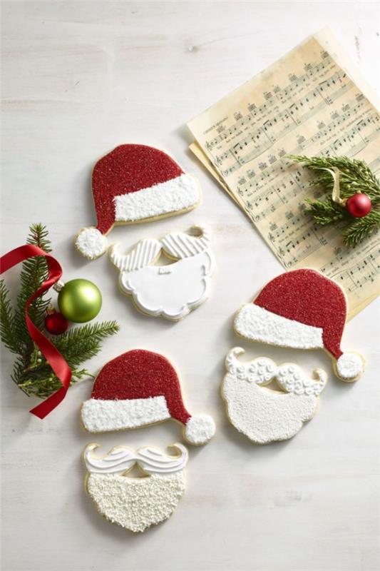 Νόστιμες ιδέες συνταγής μπισκότων για ένα απολαυστικό χριστουγεννιάτικο καπέλο γενειάδας Άγιου Βασίλη