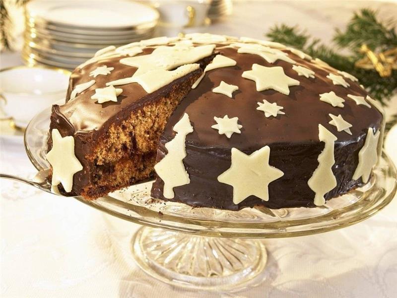 Κέικ σοκολάτας - διακόσμηση κέικ