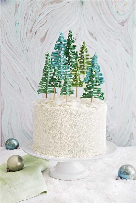 Διακόσμηση κέικ διακόσμηση κέικ πράσινο χρώμα