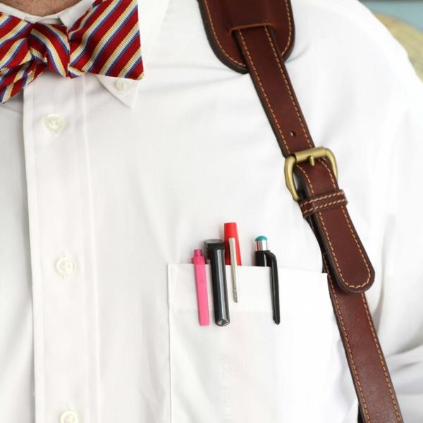 Μολύβι στυλό αφαίρεση λεκέδων λευκό πουκάμισο τσέπης στυλό