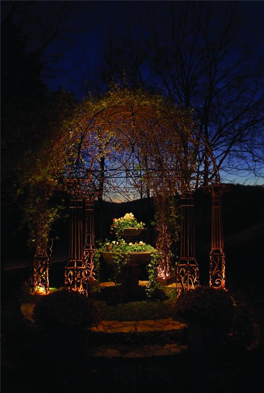 LED φωτισμός κήπου καλοκαιρινό περίπτερο