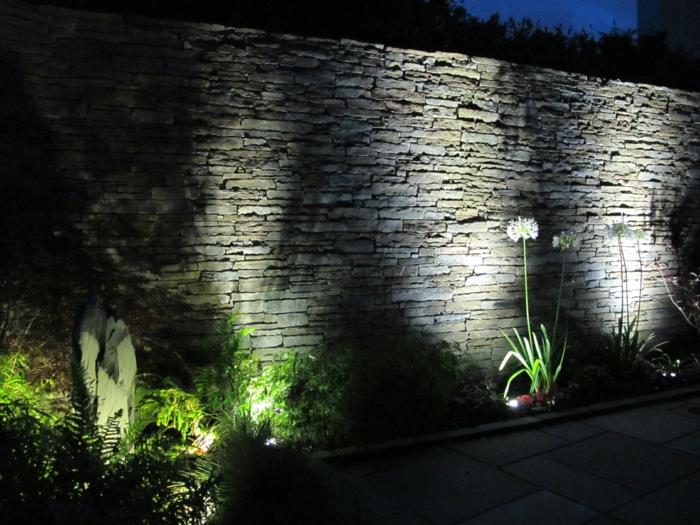 Φωτισμός LED τοίχος πεζοδρομίου κήπου