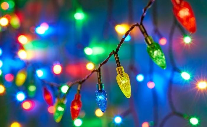 Χριστουγεννιάτικα φωτιστικά LED μαγικά πολύχρωμα φώτα