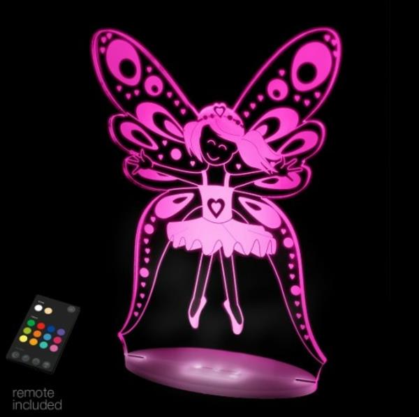 Λαμπτήρες LED με τηλεχειριστήριο ροζ μαγική νεράιδα