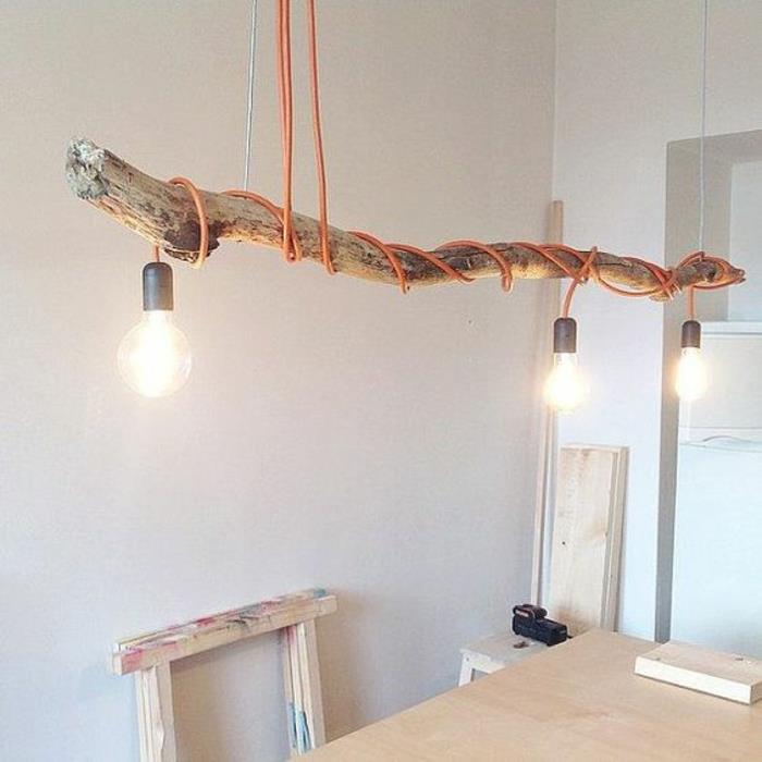 Φτιάξτε τις δικές σας λάμπες DIY λαμπτήρες τραπεζαρίας φώτα driftwood και λαμπτήρες