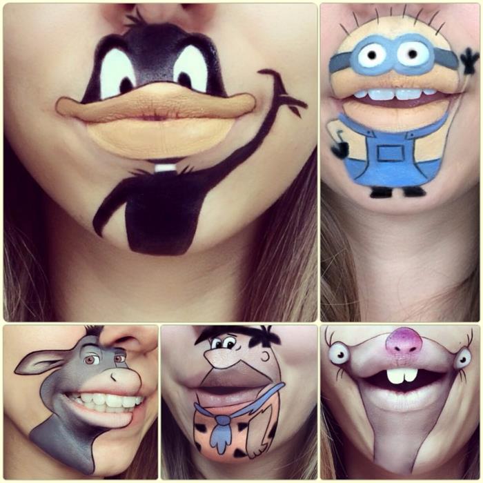 Laura Jenkinson δημιουργικό μακιγιάζ στα χείλη