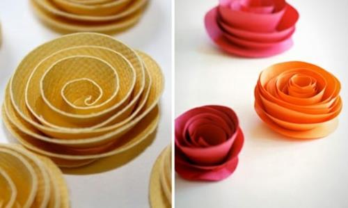 γρήγορη διακόσμηση DIY πάρτι από χάρτινα τριαντάφυλλα