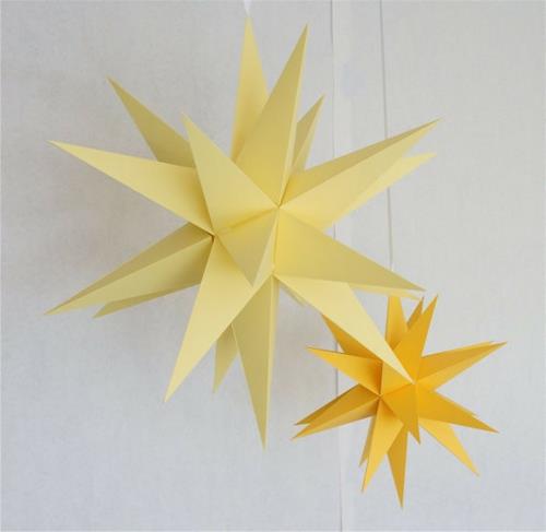 Εύκολη διακόσμηση DIY πάρτι από χάρτινα αστέρια