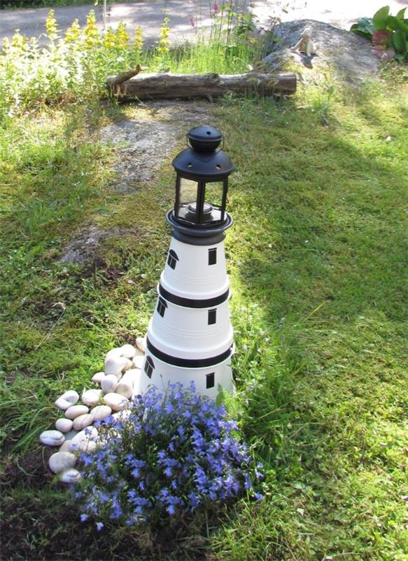 Φάρος tinker - δημιουργικές και απλές ιδέες για επίπλωση σε ναυτικό στυλ διακόσμηση κήπου ρεαλιστικό πύργο