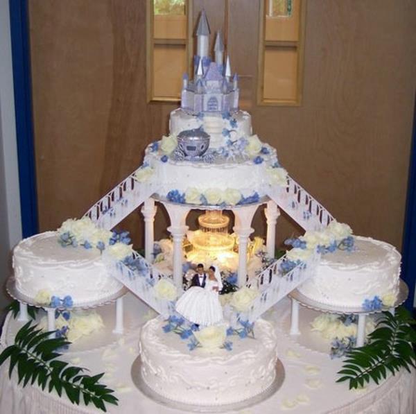 ιδέα ιδέα για γαμήλιες τούρτες και πίτες πολλαπλών επιπέδων πριγκίπισσα
