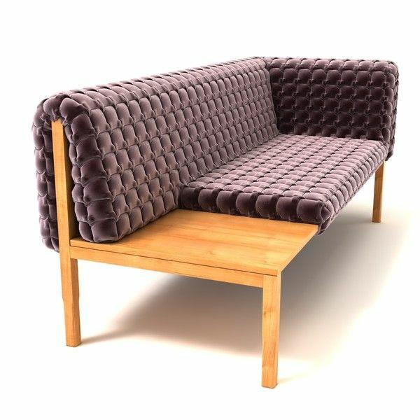 Έπιπλα σχεδιαστών καναπέδων Ligne Roset μωβ philippe nigro