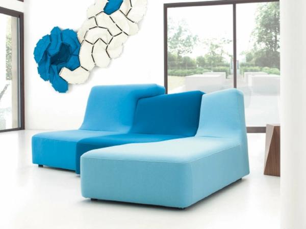 Καναπές Ligne Roset αρθρωτό έπιπλο μπλε philippe nigro