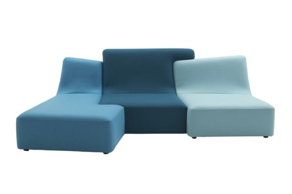 Καναπές Ligne Roset αρθρωτός καναπές μπλε σχεδιαστής επίπλων philippe nigro