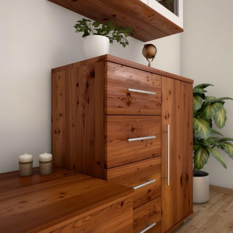 ξύλο λάρις πλεονεκτήματα ξύλινη συρταριέρα ράφι ξύλινα έπιπλα