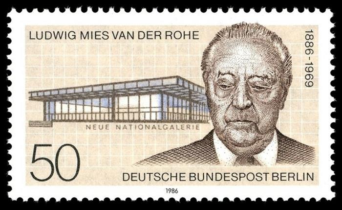 Γραμματόσημο Ludwig Mies van der Rohe Deutsche Post
