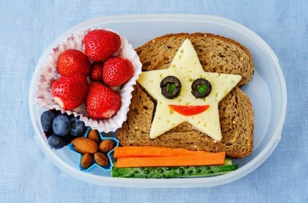 Κουτί μεσημεριανού παιδιού δημιουργικό μεσημεριανό τυρί σάντουιτς αστεριών