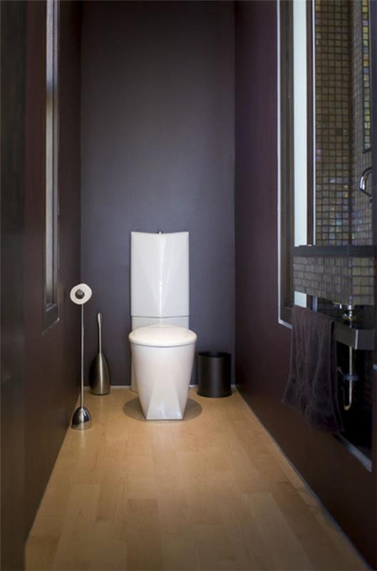 Πολυτελές λουτρό ντεκό σκούρο γυναικείο τουαλέτα συμπαγής χώρος