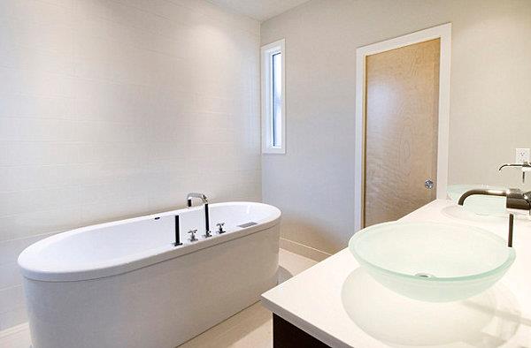 Ιδέες πολυτελείας μπάνιου πλακάκια μπάνιου οβάλ γυαλί νιπτήρα