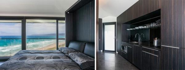 ντουλάπα ξύλινο σπίτι αυστραλία κρεβατοκάμαρα τοίχο κρεβάτι