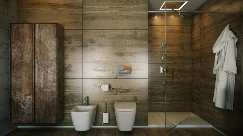 Πολυτελή μπάνια εικόνες έπιπλα μπάνιου μοντέρνο ξύλινο πάτωμα shabby chic στυλ