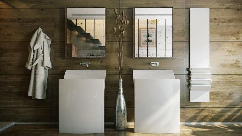 Πολυτελή μπάνια εικόνες μοντέρνα έπιπλα μπάνιου μινιμαλιστική λευκή βρύση μπάνιου