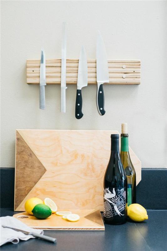 Φτιάξτε μόνοι σας μια μαγνητική λωρίδα για μαχαίρια Οδηγίες για αξεσουάρ κουζίνας Πλάκα κοπής