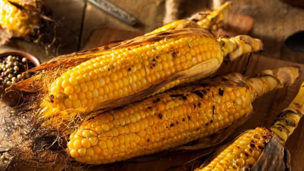 Cornήσιμο καλαμποκιού στον καλαμπόκι Το καλαμπόκι σχάρας έχει καλή γεύση, αλλά πολλοί υδατάνθρακες έχουν υψηλή περιεκτικότητα σε θερμίδες