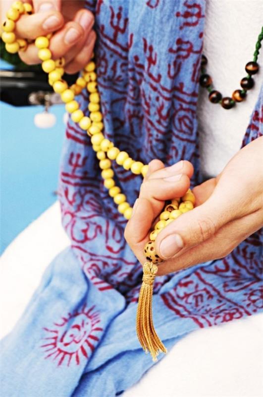 Χάντρες προσευχής Japa Meditaion αλυσίδα Mala