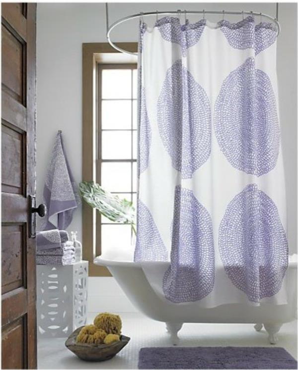 Κουρτίνα ντους μπάνιο Marimekko κύκλους μοβ
