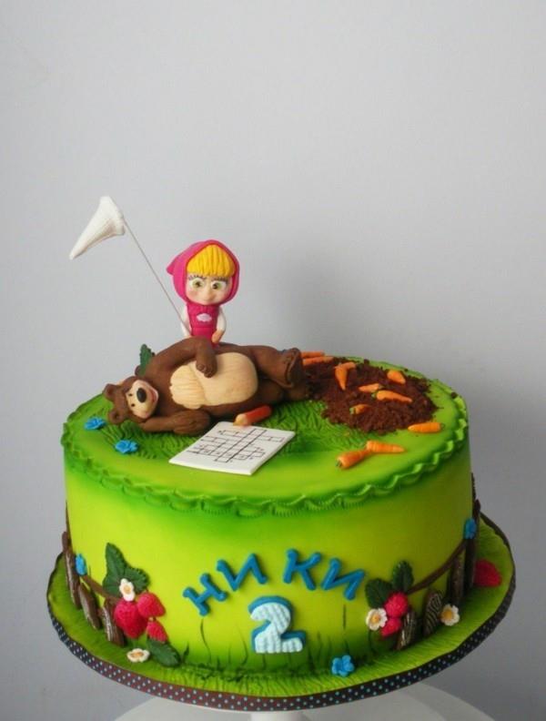 Masha and the Bear Cake Παιδική τούρτα γενεθλίων για παιδιά