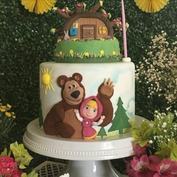 Παραγγείλετε Masha and the Bear Cake Παιδικό πάρτι Masha i Medved Children's Cake