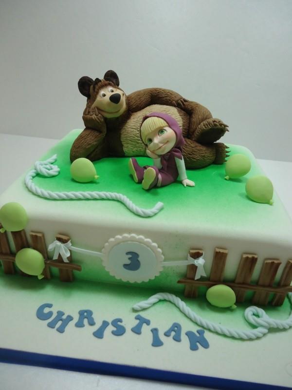 Masha and the Bear Cake Παιδική τούρτα Masha i Medved Figures