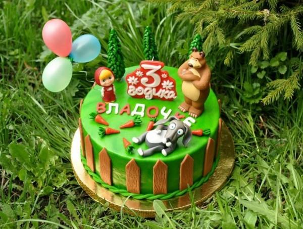 Masha and the Bear Cake Masha i Medved Παιδική τούρτα