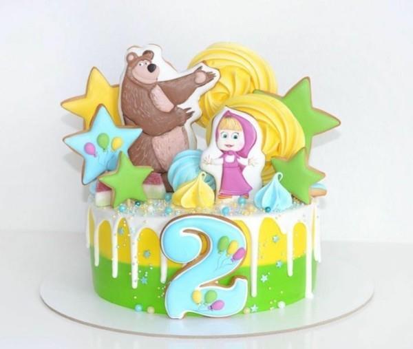 Masha and the Bear Cake Masha i Medved Stars