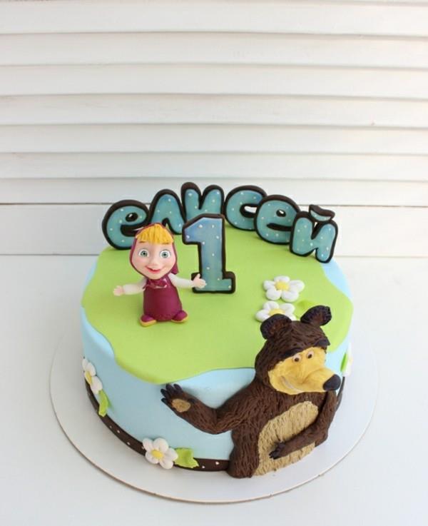 Masha and the Bear Cake Motif Cake Ideas