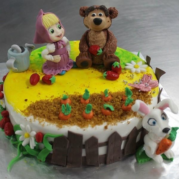 Mascha and the bear cake motif cake παιδικά γενέθλια Mascha σειρά