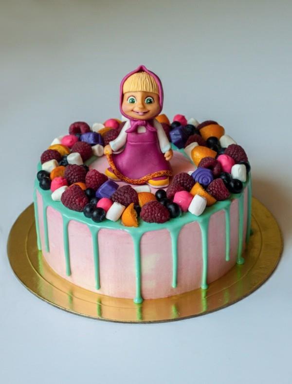 Mascha and the bear cake μοτίβο κέικ παιδικά γενέθλια Mascha